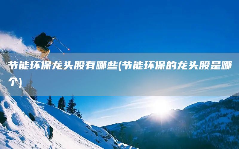 節能環保龍頭股有哪些(節能環保的龍頭股是哪個)(圖1)